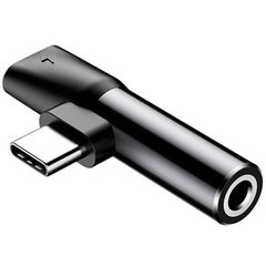 Переходник Baseus L41 USB Type-C to USB Type-C/AUX 3.5mm