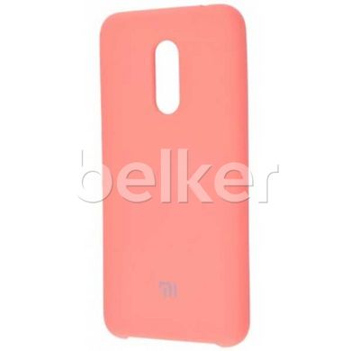 Оригинальный чехол для Xiaomi Redmi 5 Plus Silicone Case Розовый смотреть фото | belker.com.ua