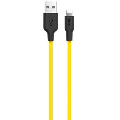Силиконовый кабель для iPhone USB - Lightning Hoco X21 Желтый