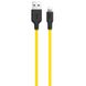 Силиконовый кабель для iPhone USB - Lightning Hoco X21 Жёлтый в магазине belker.com.ua