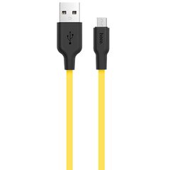 Силиконовый кабель micro USB Hoco X21 Желтый