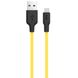 Силиконовый кабель micro USB Hoco X21 Жёлтый в магазине belker.com.ua