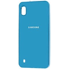 Чехол для Samsung Galaxy A10 2019 (A105) Soft glass case Голубой смотреть фото | belker.com.ua