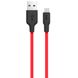 Силиконовый кабель micro USB Hoco X21 Красный в магазине belker.com.ua