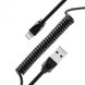 Витой кабель для iPhone Lightning Remax Radiance Pro Spring RC-117i Черный в магазине belker.com.ua
