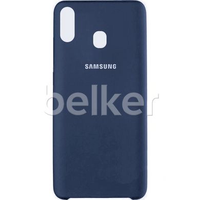 Оригинальный чехол для Samsung Galaxy M20 2019 (M205) Silicone Case Темно-синий смотреть фото | belker.com.ua