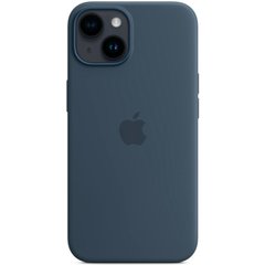 Силиконовый чехол Apple Silicone Case MagSafe Storm Blue (MPRV3) для iPhone 14
