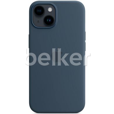 Силиконовый чехол Apple Silicone Case MagSafe Storm Blue (MPRV3) для iPhone 14