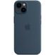 Силиконовый чехол Apple Silicone Case MagSafe для iPhone 14 Темно-синий в магазине belker.com.ua