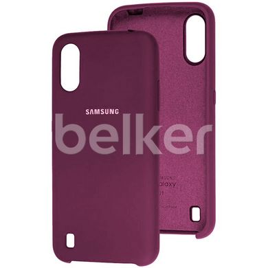 Оригинальный чехол для Samsung Galaxy A01 (A015) Soft Case Фиолетовый смотреть фото | belker.com.ua