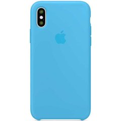 Силиконовый чехол для iPhone Xs Apple Silicone Case Голубой смотреть фото | belker.com.ua