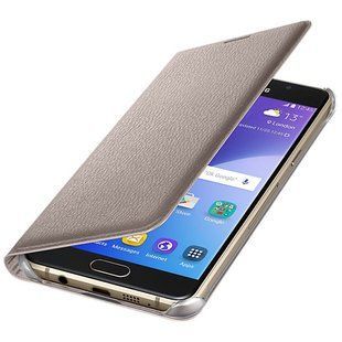 Чехол книжка для Samsung Galaxy A5 2016 A510 Flip Wallet Cover Копия Золотой смотреть фото | belker.com.ua