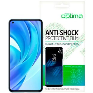 Противоударная TPU пленка для Xiaomi Mi 11 Lite Optima Anti-Shock на экран Прозрачный смотреть фото | belker.com.ua