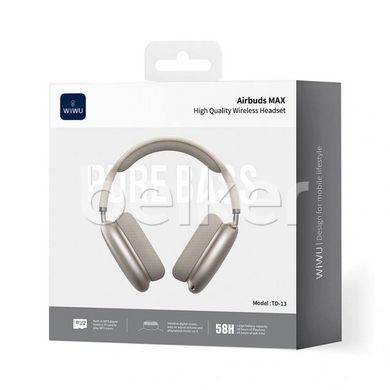 Беспроводные наушники Wiwu Airbuds Max Headset TD-13 Золотые