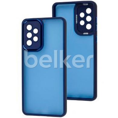 Чехол для Samsung Galaxy A73 (A736) LikGus Luxury Metal Синий