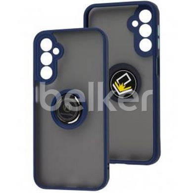 Чехол для Samsung Galaxy S23 Plus (S916) LikGus Ring case Синий смотреть фото | belker.com.ua