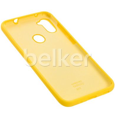 Чехол для Samsung Galaxy M11 (M115) Silicone Case Жёлтый смотреть фото | belker.com.ua