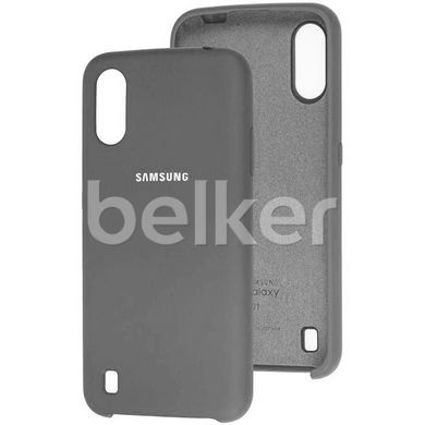 Оригинальный чехол для Samsung Galaxy A01 (A015) Soft Case Серый смотреть фото | belker.com.ua