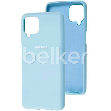 Оригинальный чехол для Samsung Galaxy A12 (SM-A125) Soft case Голубой смотреть фото | belker.com.ua