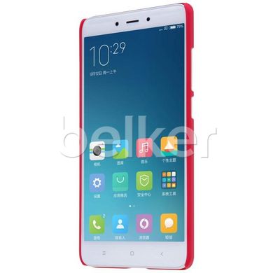 Пластиковый чехол для Xiaomi Redmi Note 4 Nillkin Frosted Shield Красный смотреть фото | belker.com.ua