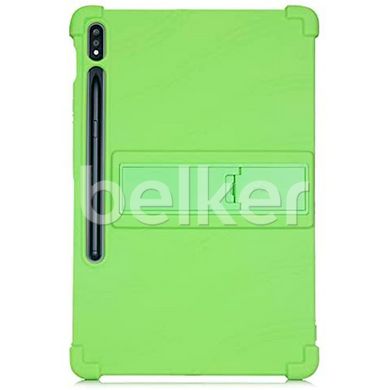 Противоударный чехол для Samsung Galaxy Tab S7 Plus Silicone armor Зеленый