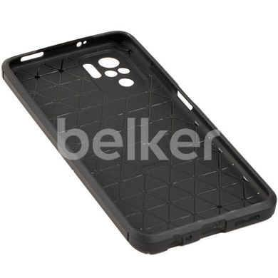 Противоударный чехол для Xiaomi Redmi Note 10 Auto Focus carbon case Черный смотреть фото | belker.com.ua