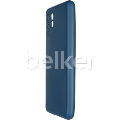 Противоударный чехол для Samsung Galaxy M22 (M225) Full soft case Синий