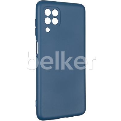 Противоударный чехол для Samsung Galaxy M22 (M225) Full soft case Синий