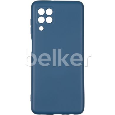 Противоударный чехол для Samsung Galaxy M22 (M225) Full soft case Синий