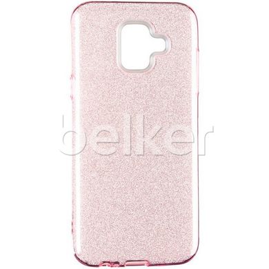 Силиконовый чехол для Samsung Galaxy J4 Plus (J415) Remax Glitter Silicon Розовый смотреть фото | belker.com.ua