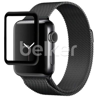 Защитное стекло Apple Watch 38 mm Tempered Glass 3D Черный смотреть фото | belker.com.ua