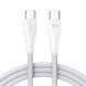 Кабель USB-C на USB-C JoyRoom S-CC100A11 100W 1.2 метра Белый в магазине belker.com.ua