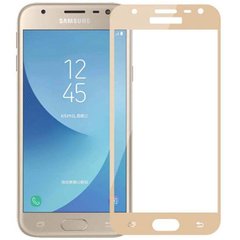 Защитное стекло для Samsung Galaxy J2 2018 (J250) Tempered Glass 3D Золотой смотреть фото | belker.com.ua
