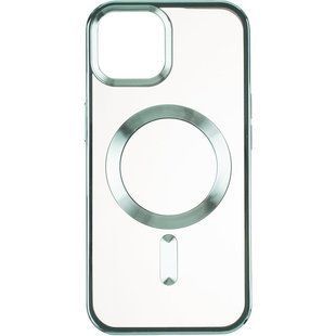 Чехол для iPhone 15 MagSafe Stand frame Зелёный смотреть фото | belker.com.ua