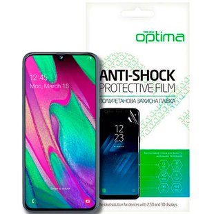 Противоударная TPU пленка для Samsung Galaxy A40 (A405) Optima Anti-Shock на экран Прозрачный смотреть фото | belker.com.ua