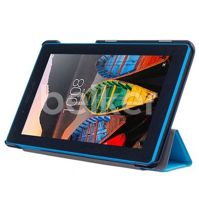 Чехол для Lenovo Tab 3 7.0 710 Moko кожаный Голубой смотреть фото | belker.com.ua