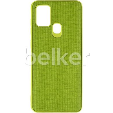 Чехол для Samsung Galaxy A21s (A217) Gelius Canvas Case Салатовый смотреть фото | belker.com.ua