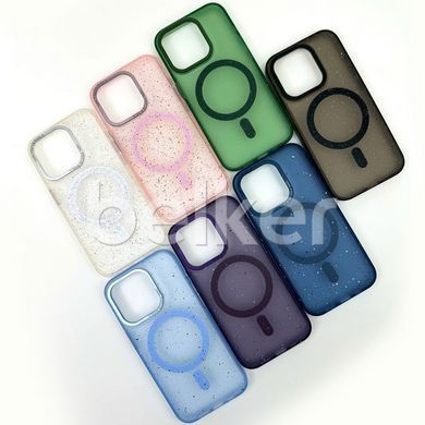 Чехол iPhone 15 Splattered with MagSafe Синий смотреть фото | belker.com.ua