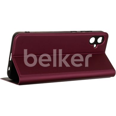 Чехол книжка для Samsung Galaxy A05 (A055) Book Cover Gelius Shell Case Бордовый смотреть фото | belker.com.ua