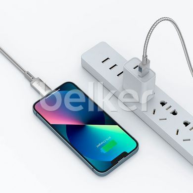 Кабель для iPhone Lightning USB Wiwu Maglink Magnetic Wi-C081 1 метр Серый