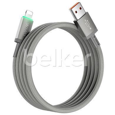 Кабель для iPhone Lightning USB Wiwu Maglink Magnetic Wi-C081 1 метр Серый