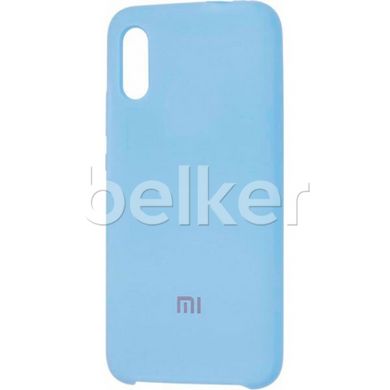 Оригинальный чехол для Xiaomi Redmi 7a Silicone Case Голубой смотреть фото | belker.com.ua