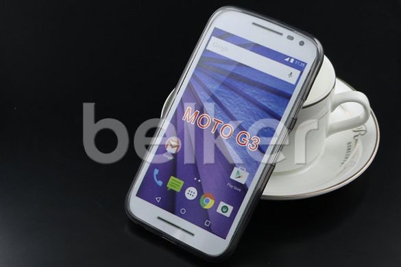 Силиконовый чехол для Motorola Moto G3 Belker Черный смотреть фото | belker.com.ua