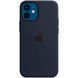 Чехол для iPhone 13 Mini Silicone Case (replica) Темно синий