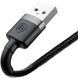 Кабель для iPhone USB - Lightning Baseus Cafule (CALKLF-AG1) 50 сантиметров Черный в магазине belker.com.ua