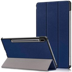Чехол для Samsung Galaxy Tab S7 Plus (T970/975) Moko кожаный Синий
