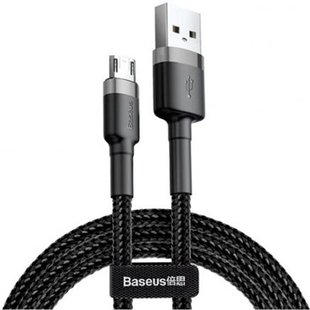 Кабель MicroUSB (CAMKLF-AG1) Baseus Cafule 50 сантиметров Черный