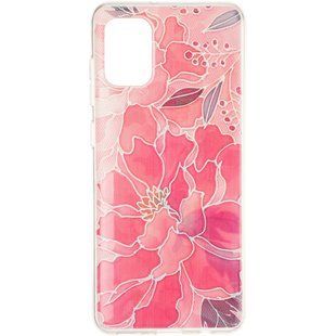 Силиконовый чехол для Samsung Galaxy A71 2020 (A715) Print case Розовый смотреть фото | belker.com.ua