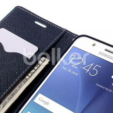 Чехол книжка для Samsung Galaxy J5 2016 J510 Goospery Голубой смотреть фото | belker.com.ua