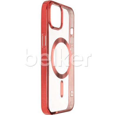 Чехол для iPhone 15 MagSafe Stand frame Красный